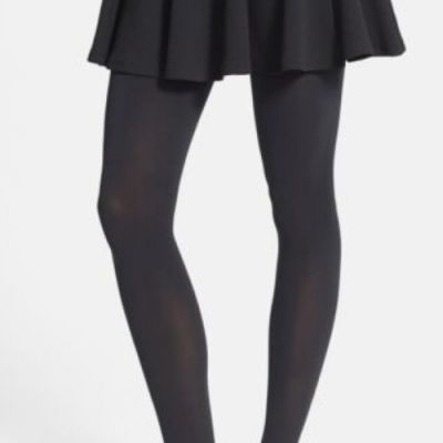 BP. Junior Womens Black Opaque Solid Classic Tights Size S/M MADE IN US SH-FAST