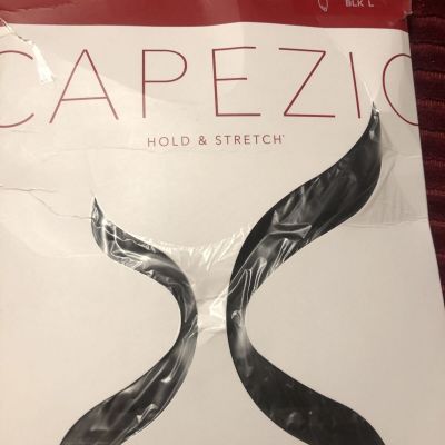 Capezio Black Footless Tights Size Large