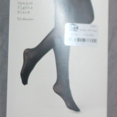 A New Day Women's 50 Dinier Opaque Control Top Tights Black Size 1X/2X