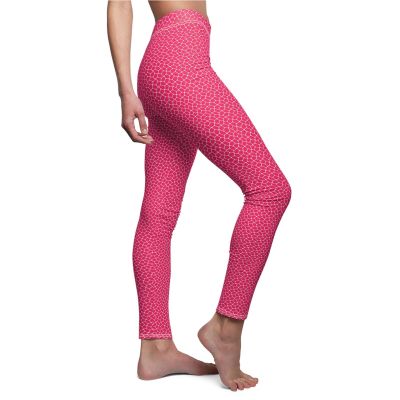 Hot Pink Casual Women’s Leggings Workout Clothes Flexible Fit Pants Spandex