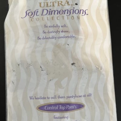 Silkies ULTRA SOFT DIMENSIONS Control Top 120208 Pantyhose Jet Bl Med Pantless