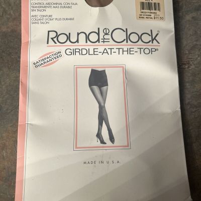 Round The Clock Girdle At The Top Pantyhose Style 130 Beige Size A Danksin 1995