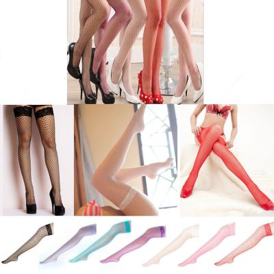 3Pair Fashion Fishnet Stockings Thigh High Sexy Lingerie Lace Tights Socks Women