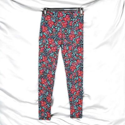 LuLaRoe Leggings Woman One Size 2-10 Bright Floral Pattern Activewear Super Soft