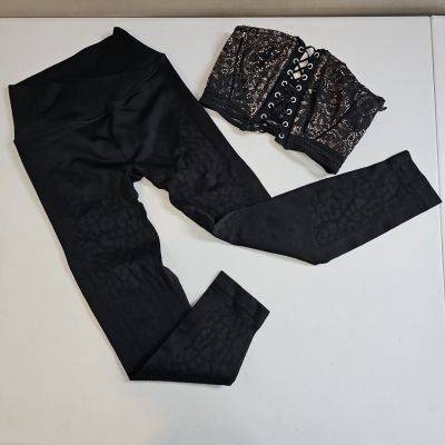 Victoria's Secret Workout Leggings Size S & Strapless Lace Bra Size XS Lot