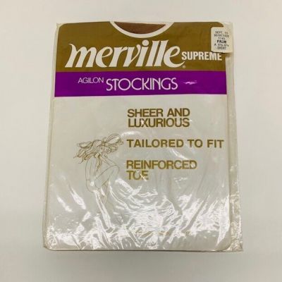 NIP Vintage Merville Agilon Stockings w/Reinforced Toe Size 6 1/2 to 9 1/2 Short