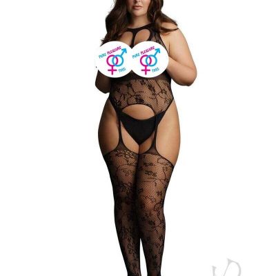 Lace Suspender Bodystocking  Sexy Clothing Lingerie for Women Thigh High Socks