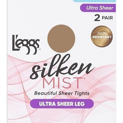 Leggs CONTROL TOP ULTRA SHEER Leg Size Q Nude 2 Pair Pack LSM210 ER1