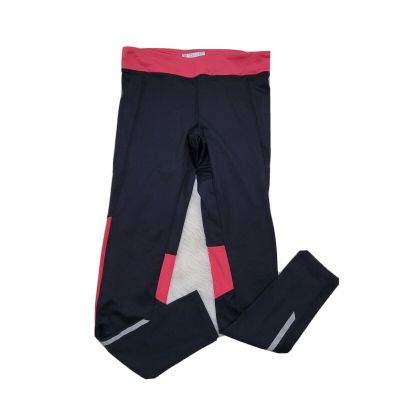 Forever 21 Athletic Workout Run Leggings Size S Small Black Pink