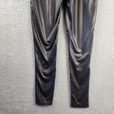 Bagatelle Faux Leather Skinny Leggings Women's S Black Elastic Waist Pull On