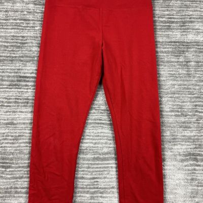 Style & Co Pants Womens Medium Red Leggings Casual