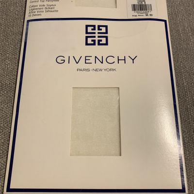 Vintage Givenchy Body Gleamers Pantyhose Shimmer Sheer Ivoire Sze B USA New SIB