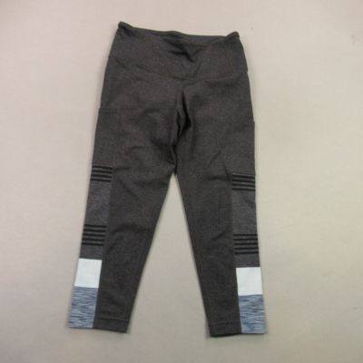 Prana Leggings Womens Medium Workout Gym Stretch Lightweight Gray