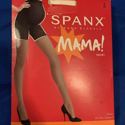 Spanx Women 248784 Black Mama Ultra Sheer Tights Pantyhose Size D