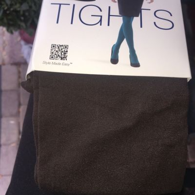 Super Opaque Control Top Tights XL - FASHION COLOR EXPRESSO BROWN MID-RISE