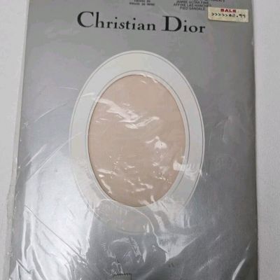 Vtg NEW Christian Dior Pantyhose 4533 Diorissimo Pink Ice Sz 1 Ultra Sheer Tight