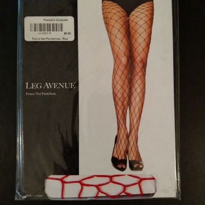 Leg Avenue -9905(Red) Fence Net Pantyhose(HALLOWEEN COSTUME SPECIAL) New