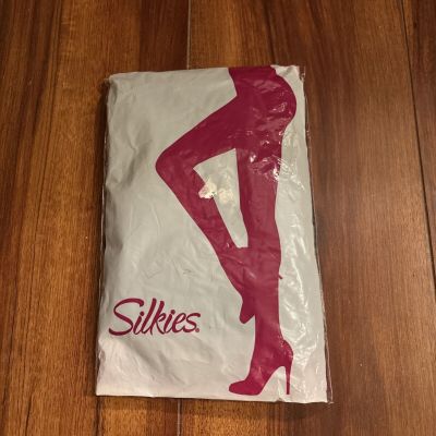 Silkies Microfiber Tights Queen Sz Dark Navy 700527 2016 Made In USA Sealed