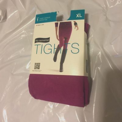 Super Opaque Control Top Tights XL - FASHION COLOR MULBERRY MID-RISE - THICK