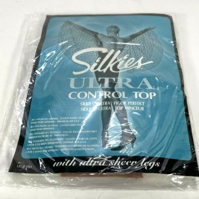 Silkies Ultra Control Top Pantyhose Ultra Sheer Legs Nude Medium 030201 USA