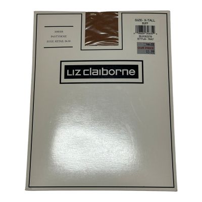 Liz Claiborne Control Top Sheer Pantyhose Size X-Tall Buff