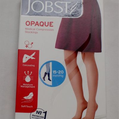 Jobst Opaque Closed Toe Knee High Compression Stockings WR4 Natural Size XL NWT