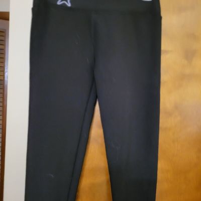 Womens Black Lined Leggings Sz 2X Warmth