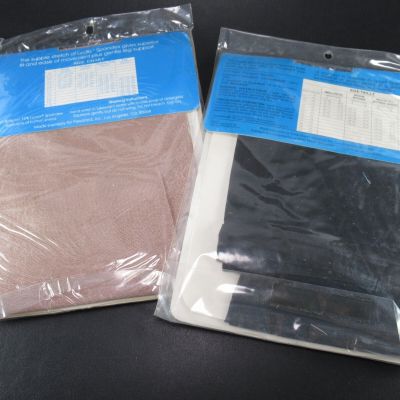 2 Pack Glossy Support Tights, Black & Tan, Size Small (D, JB)