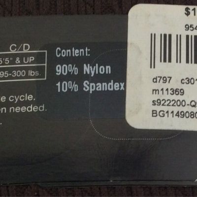 Lane Bryant Control Top Tights Brown Textured Size A/B, 1 Pair, Free Shipping