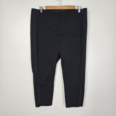 SPANX Black Cropped Icon Leggings Size 3X