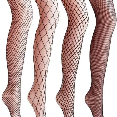 VERO MONTE Women Patterned Fishnet Tights Black Fishnets Net Stockings Pantyhose