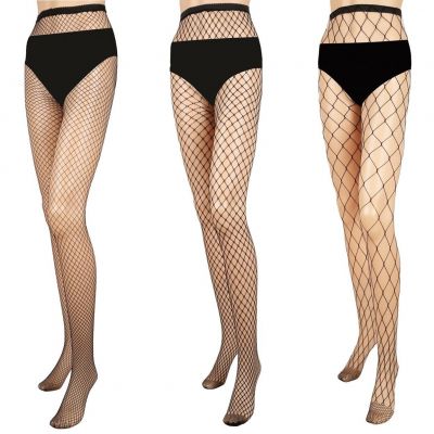 Women Fishnet Tights Sexy High Waist Fishnet Pantyhose Stretchy Mesh Hollow Out
