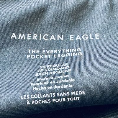 American Eagle AE The Everything Pocket Legging Black XS Regular EUC Extra Small