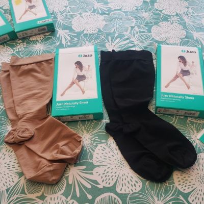 Juzo NATURALLY SHEER 2102 FF REG Knee High Stockings Compression 30-40 Size IV 4