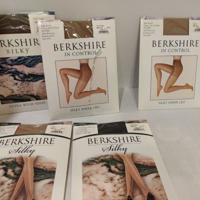 Berkshire pantyhose lot of 5, Sizes 3-4