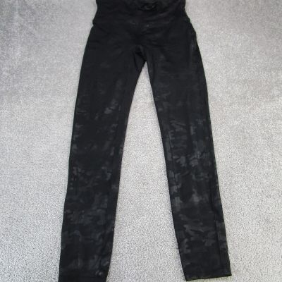 Spanx Leggings Womens Large Black Camo Workout