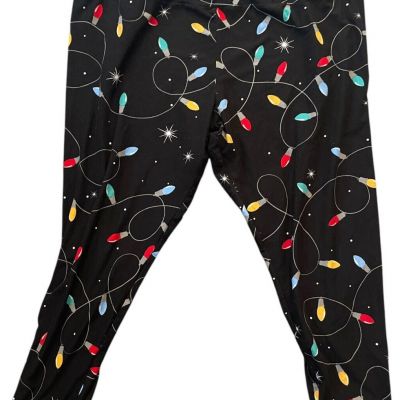Holiday Time Womens pull on Christmas leggings w/ NO pockets,  size 3X-4X