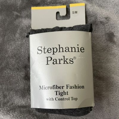 Stephanie Parks Microfiber Fashion Tights Grey
