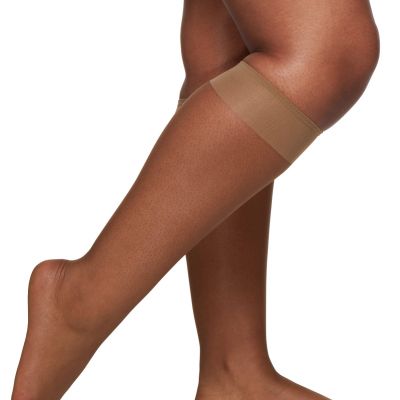 * Berkshire Queen Ultra Sheer * Women's Knee High Stockings ~UTOPIA~ Fits 10-13