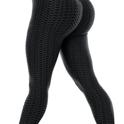 ViCherub Butt Lifting Workout Leggings for Women TIK Tok High 3X-Large, Black