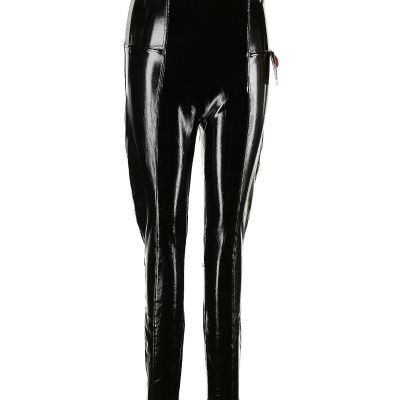 Spanx 20301Q Faux Patent Leather Leggings $128 Petite L Leggings Shiny Black
