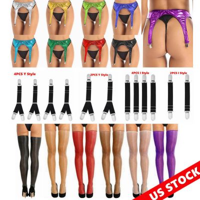 US Women Stockings Socks Garter Belt Thigh High Hot Tights Pantyhose Sheer Sexy
