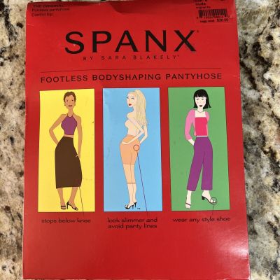 Spanx by Sara Blakely Footless Bodyshaping Pantyhose - Nude Size E, Super