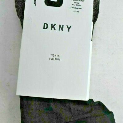 DKNY Women's Lurex Rib Control Top Tights Style-DYF050 Black/Gold All Sizes