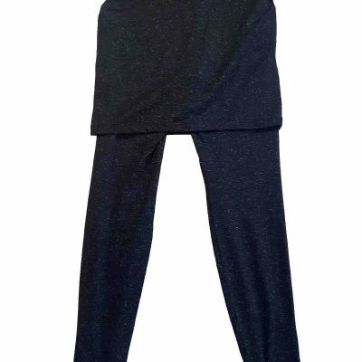 CAbi M’Leggings Skirted Leggings Women's XS Black Stretch Space Dye Style 3210