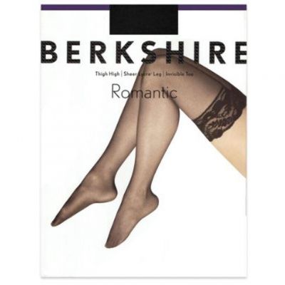 Berkshire Romantic Lace Top Sheer Lycra Leg Thigh High Stockings 1363 1,2