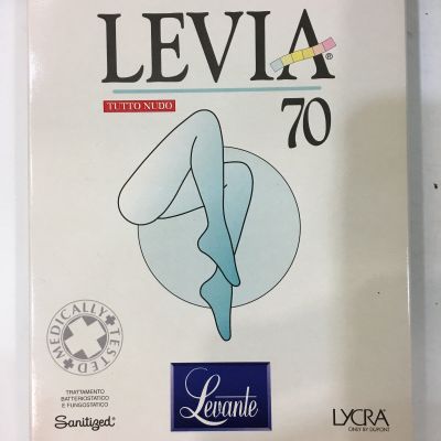 Levante Levia 70 Italian Sheer Support Waist-High Stockings Pantyhose  2 Pairs