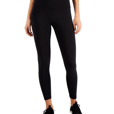 MSRP $40 Id Ideology Womens Compression Back-Zip 7/8 Leggings Black Size Small