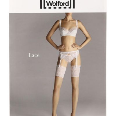 Wolford Lace Stockings L19608 Size Small - Nude