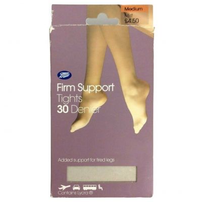 Boots Firm Support Compression Tights Pantyhose Size Medium Mist 30 Denier